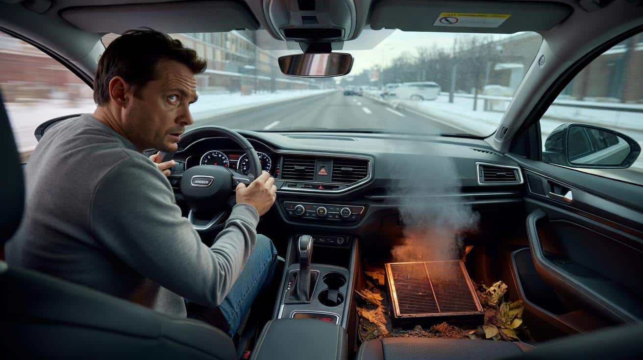 Co oznacza zapach spalenizny z wentylacji auta