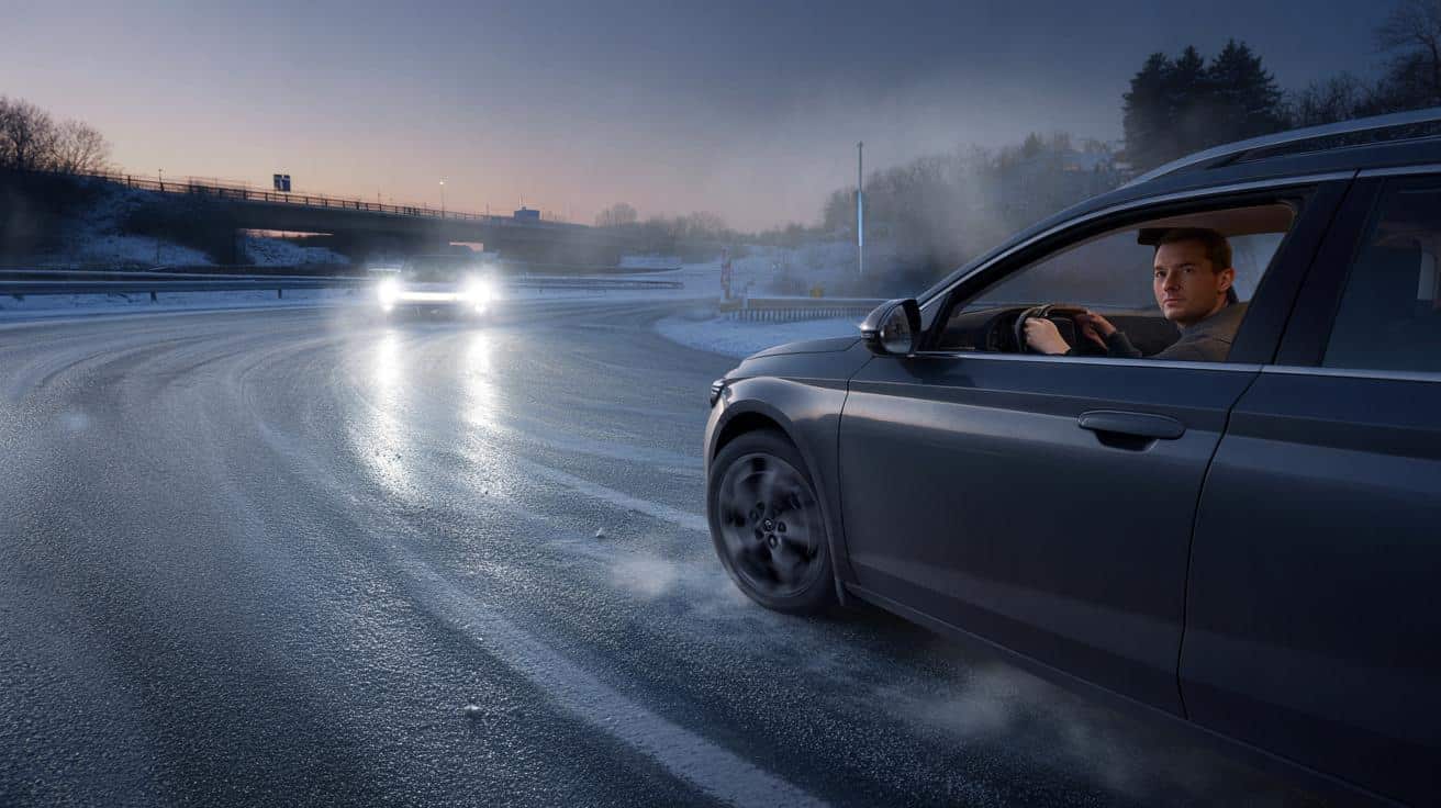 Co zrobić, gdy auto wpada w poślizg na lodzie