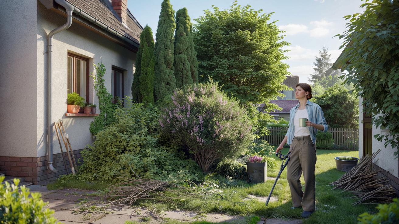 Co zrobić z przerośniętymi krzewami w ogrodzie zakupionym od kogoś innego