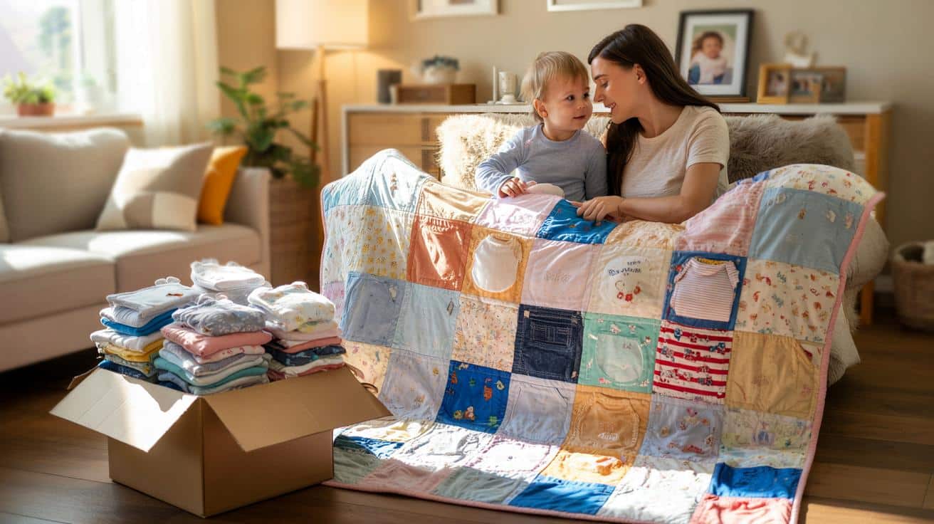 Co zrobić z pudłami body po dziecku? Hitowy pomysł na pamiątkowy koc