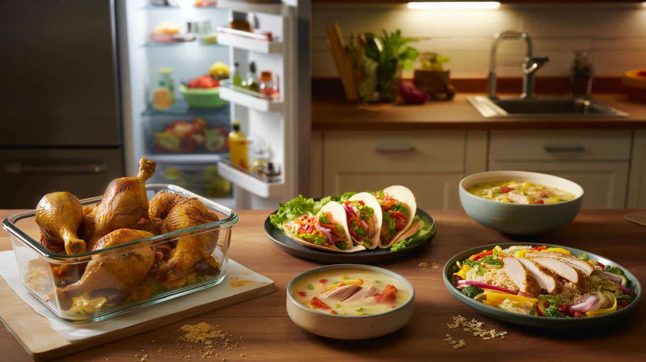 Co zrobić z resztkami pieczonego kurczaka, żeby nie jadać tego samego przez trzy dni