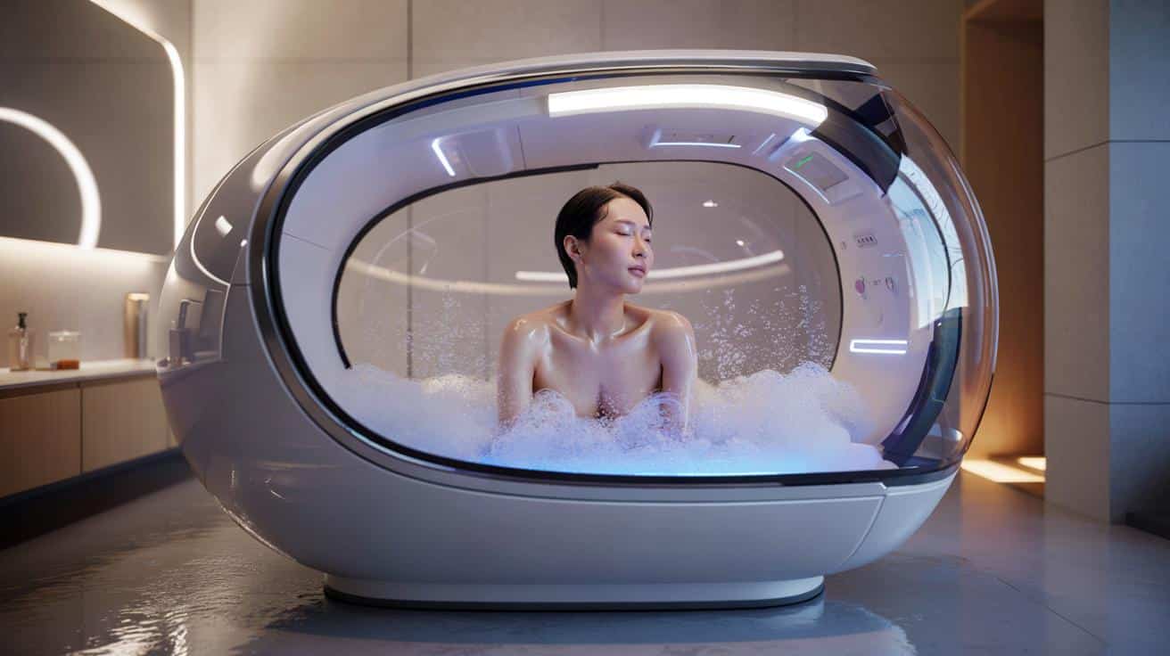 Coraz mniej codziennych pryszniców? Japońska kapsuła myje ciało za ciebie