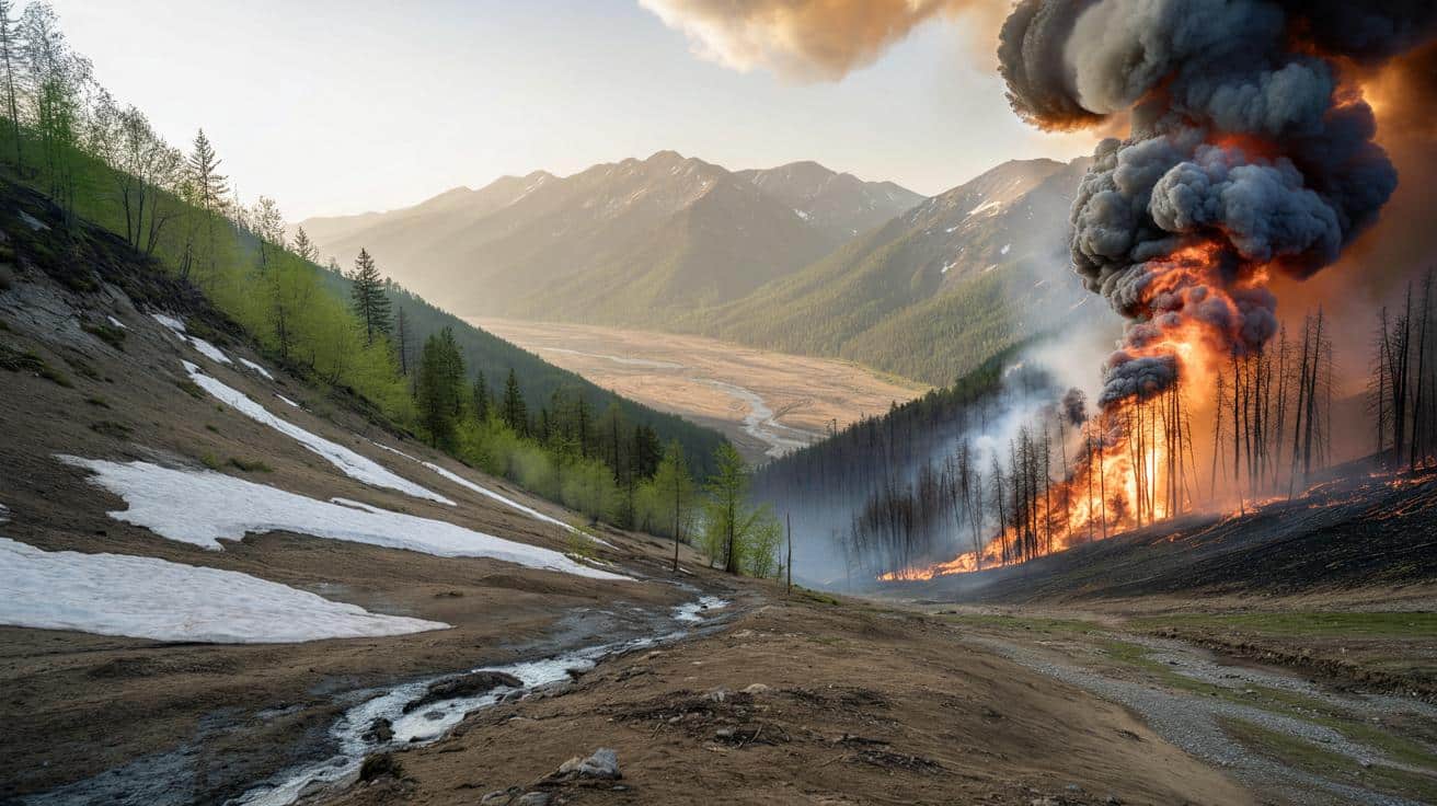 Coraz mniej śniegu, coraz groźniejsze pożary. Naukowcy ostrzegają przed nowym scenariuszem lata