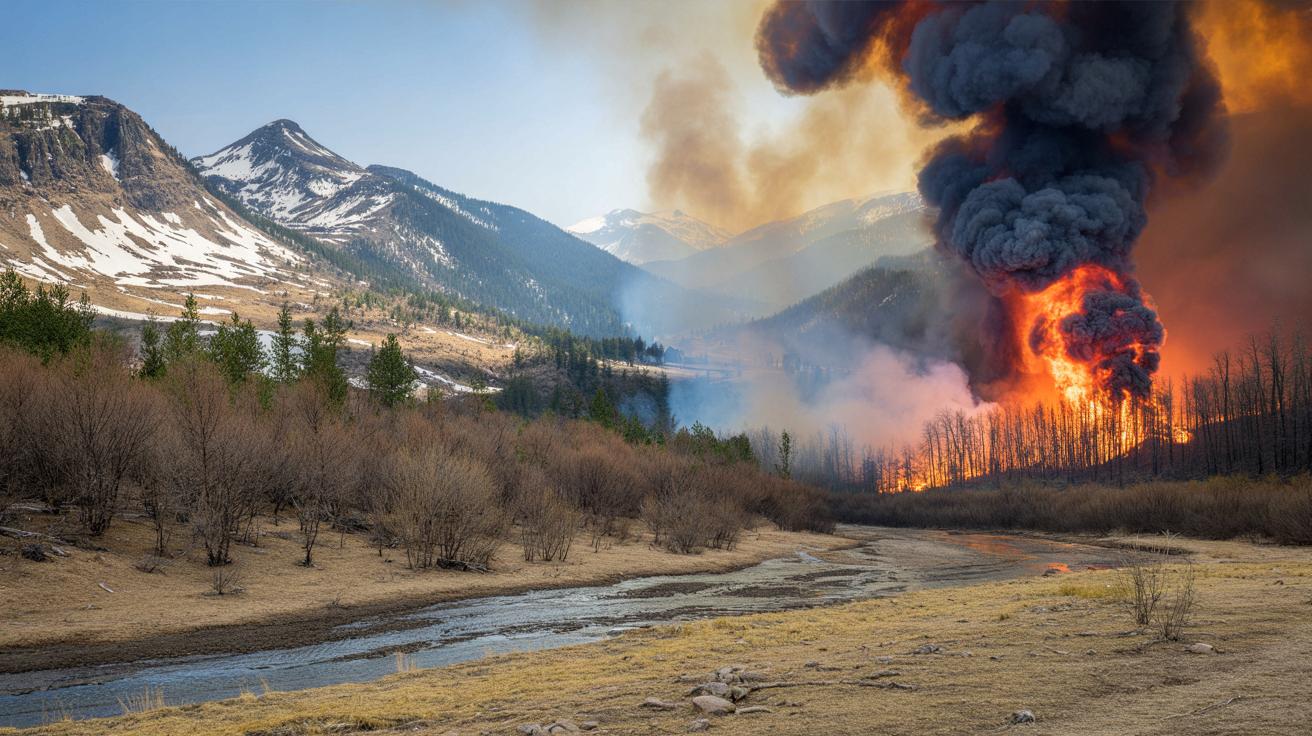 Coraz mniej śniegu, coraz groźniejsze pożary. Naukowcy ostrzegają przed nowym scenariuszem