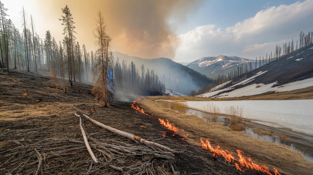 Coraz mniej śniegu, coraz groźniejsze pożary. Zima szykuje letni ogień