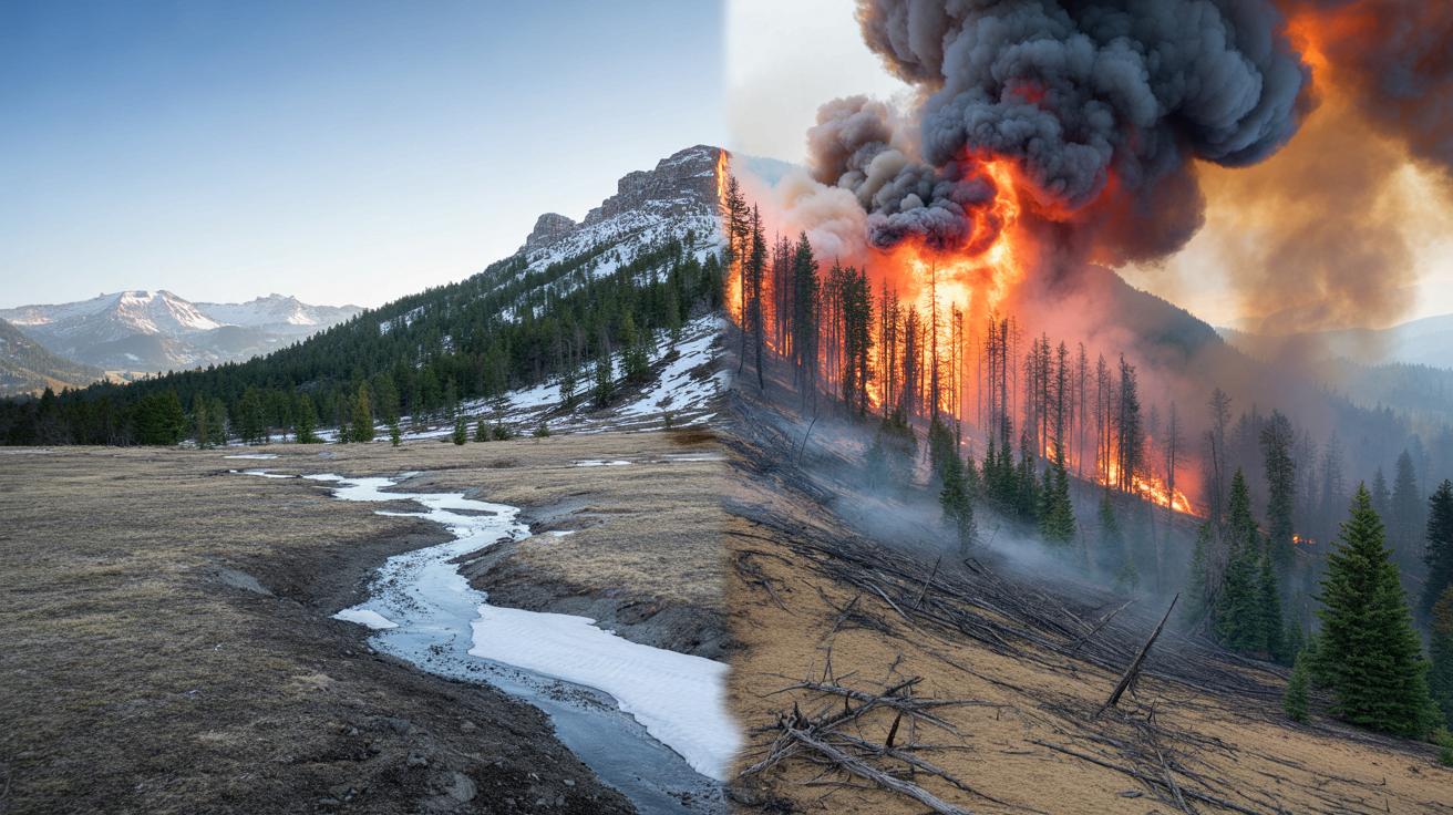 Coraz mniej śniegu zimą, coraz groźniejsze pożary latem. Naukowcy ostrzegają