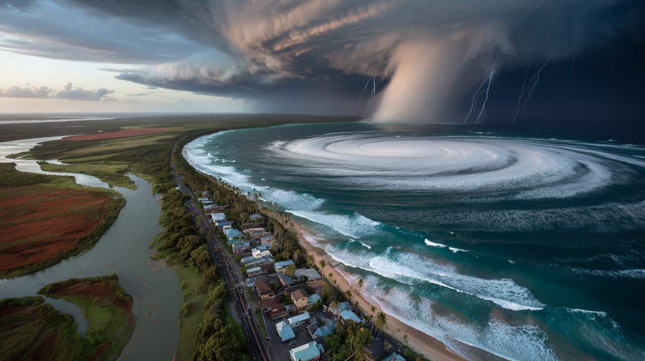 Cyklon Narelle uderza w Australię: porywy 260 km/h i groźba potrójnego wejścia na ląd