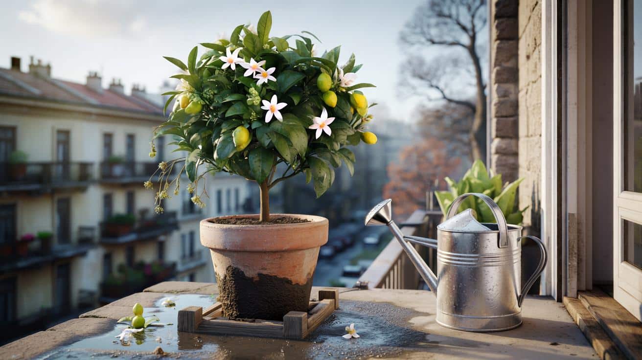 Cytryna w donicy w marcu: jeden błąd zabija wszystkie kwiaty