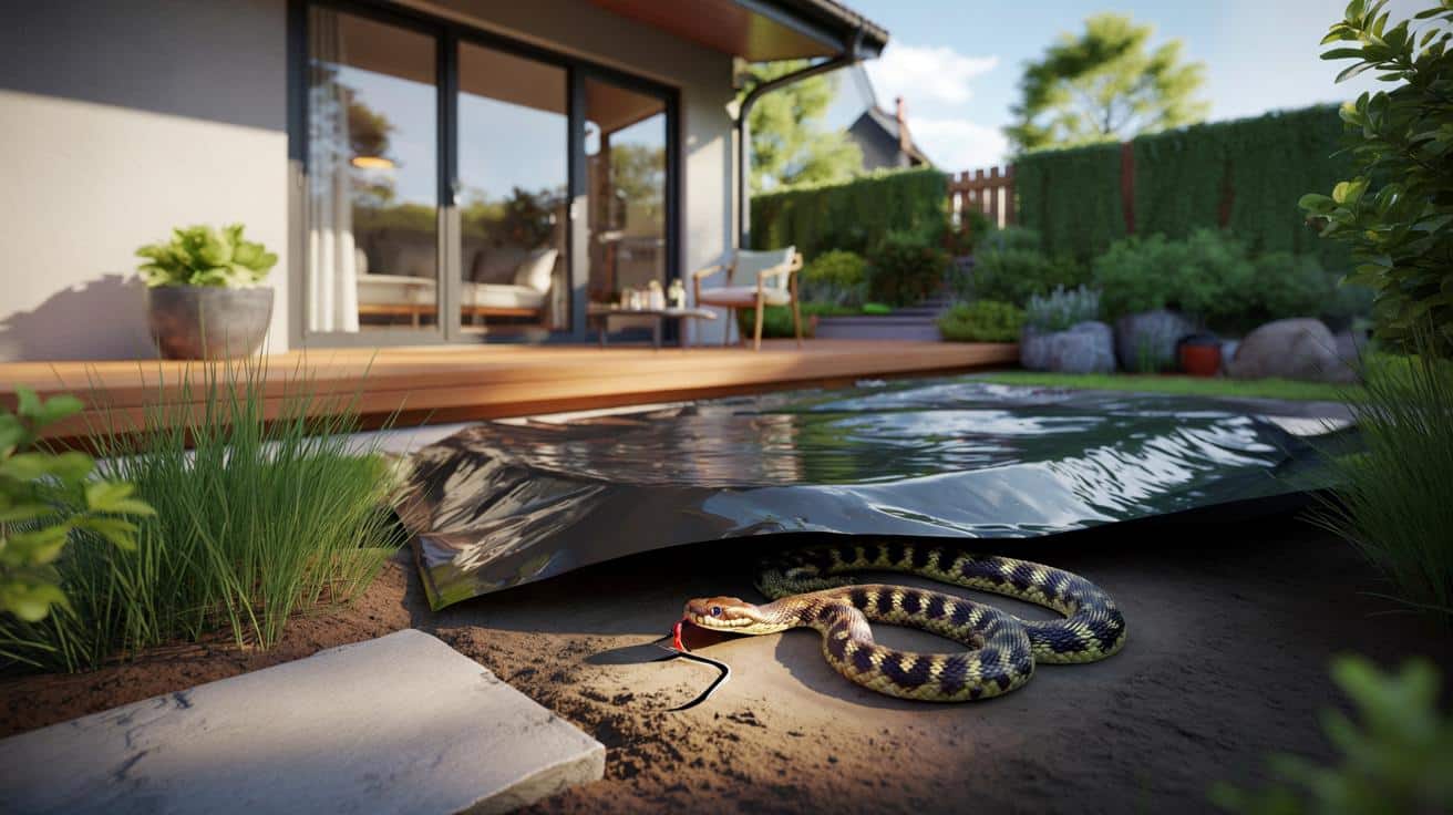 Czarna folia w ogrodzie przyciąga żmije. Jeden błąd przy tarasie