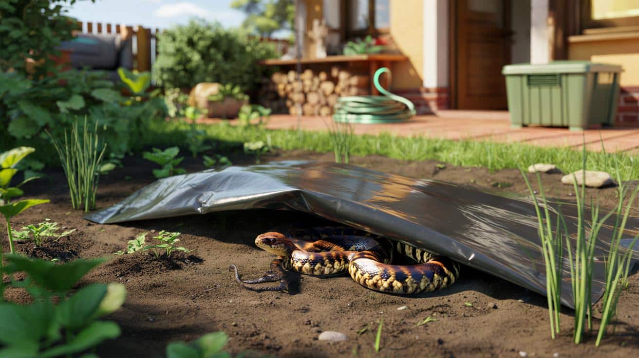 Czarna folia w ogrodzie? Właśnie tam najczęściej kryją się żmije