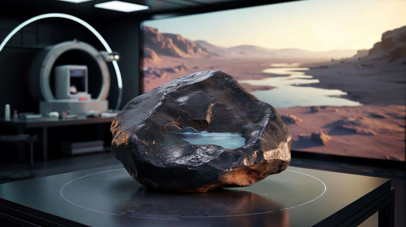 Czarna skała z Marsa skrywa ślady pradawnej wody. Naukowcy są zaskoczeni