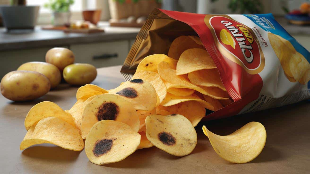 Czarne plamy na chipsach San Carlo. Firma wyjaśnia, co się stało