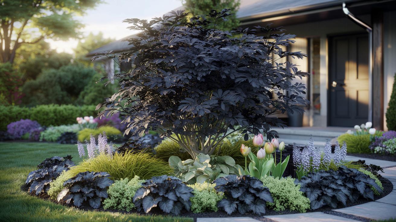 Czarny ogród wraca do łask. Ten trend odmienia rabaty