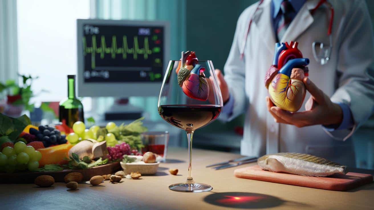 Czerwone wino a serce: nowa nauka obala stary mit