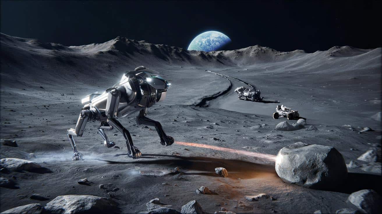 Czteronożny robot szybszy niż łaziki. Nowy kandydat do misji na Księżyc i Marsa