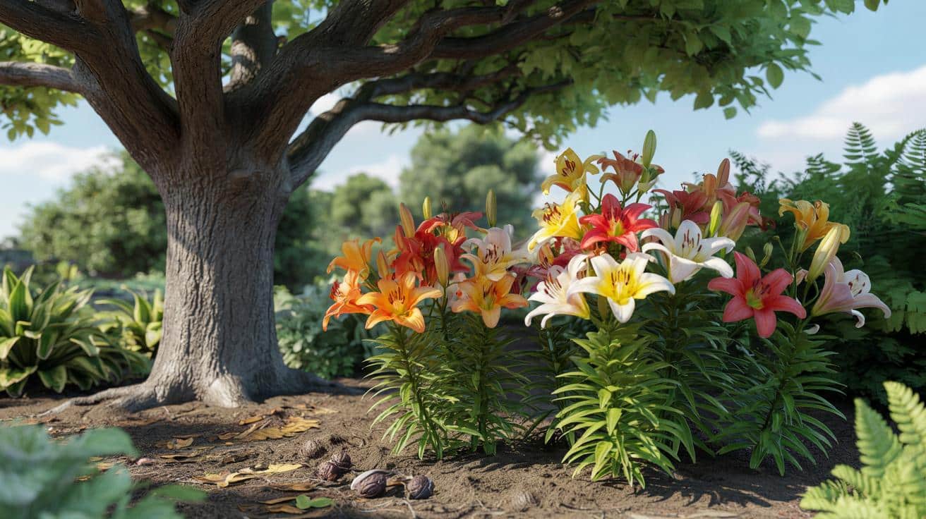 Czy azjatyckie lilie poradzą sobie pod orzechem czarnym? Sprawdzamy