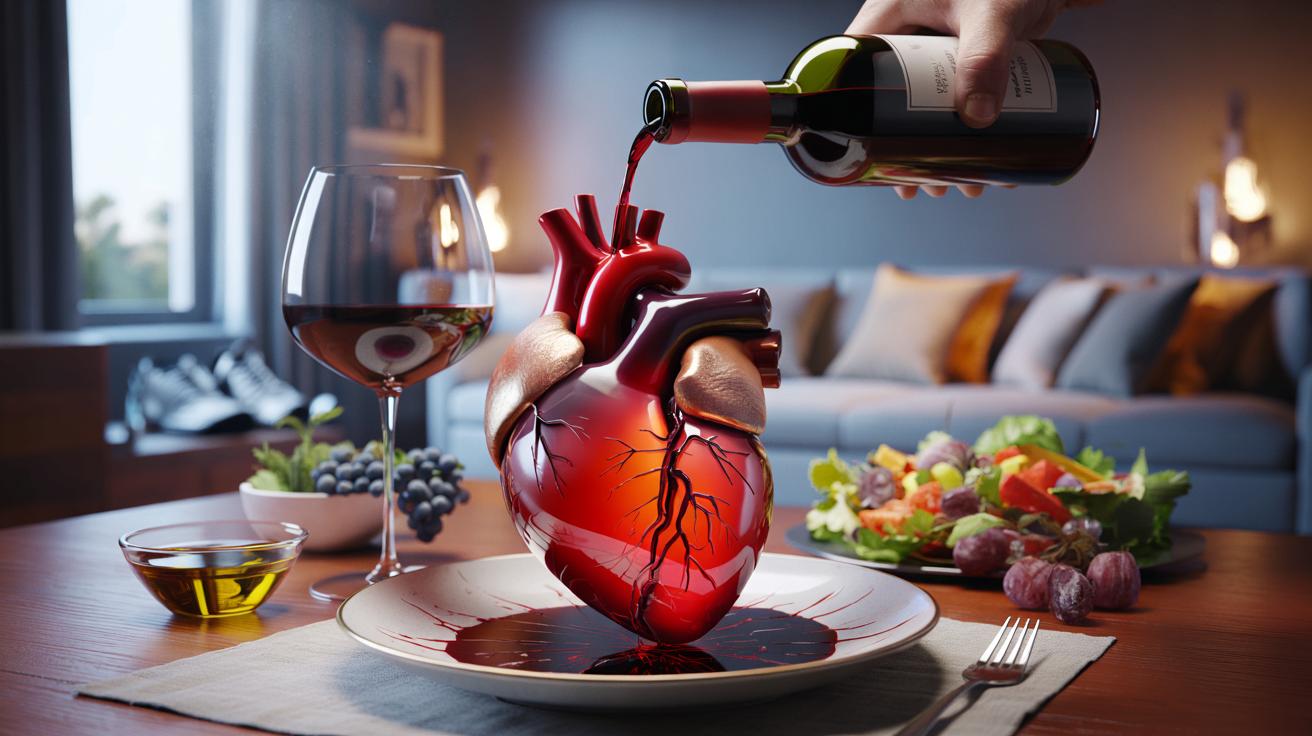 Czy czerwone wino naprawdę chroni serce? Nauka nie ma litości