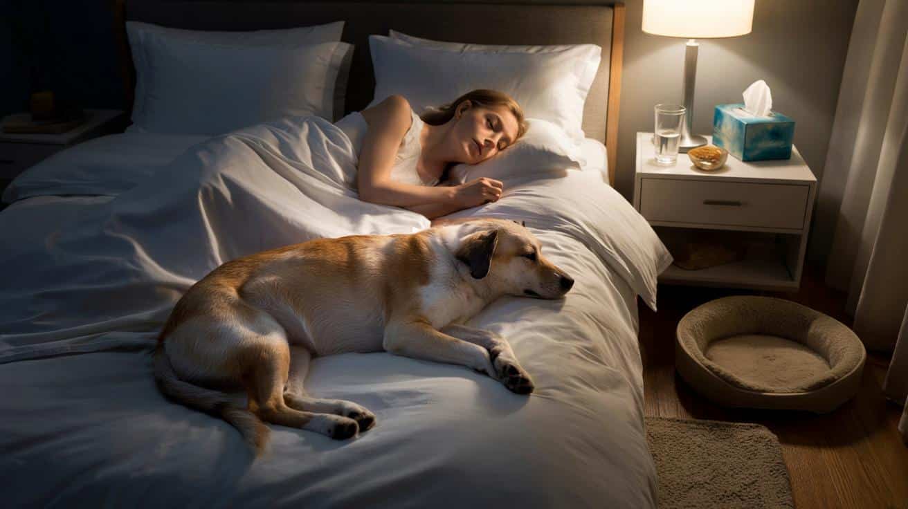 Czy warto spać z psem lub kotem w łóżku? Fakty o zdrowiu