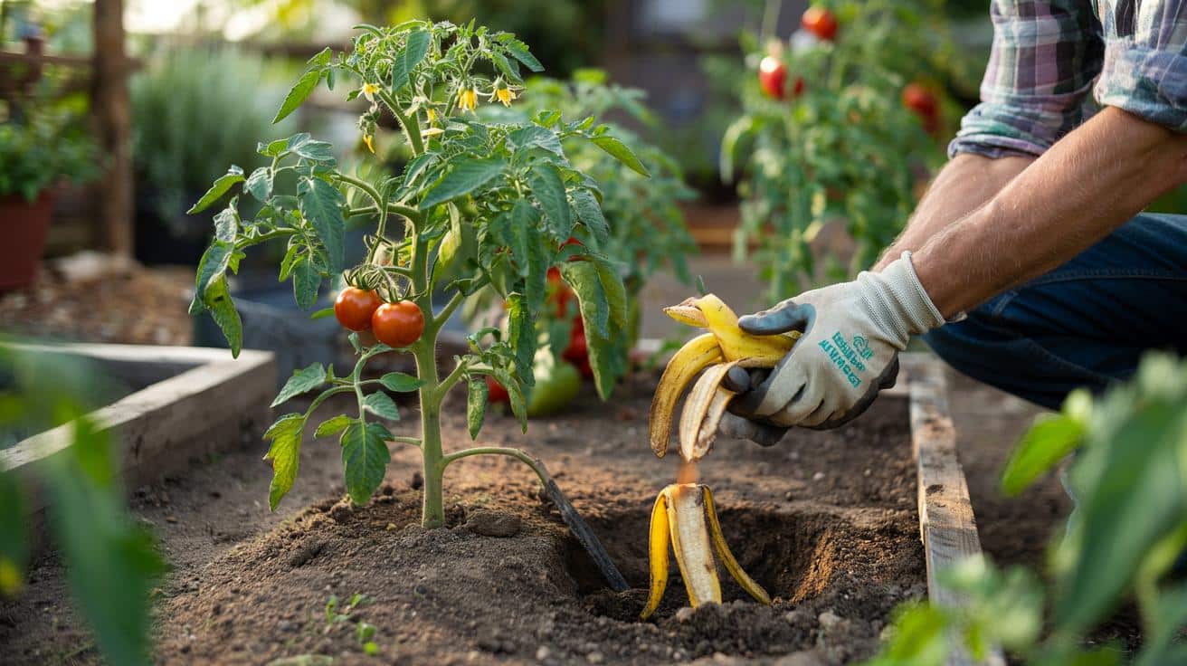 Czy zakopywanie skórek bananów przy pomidorach naprawdę działa?
