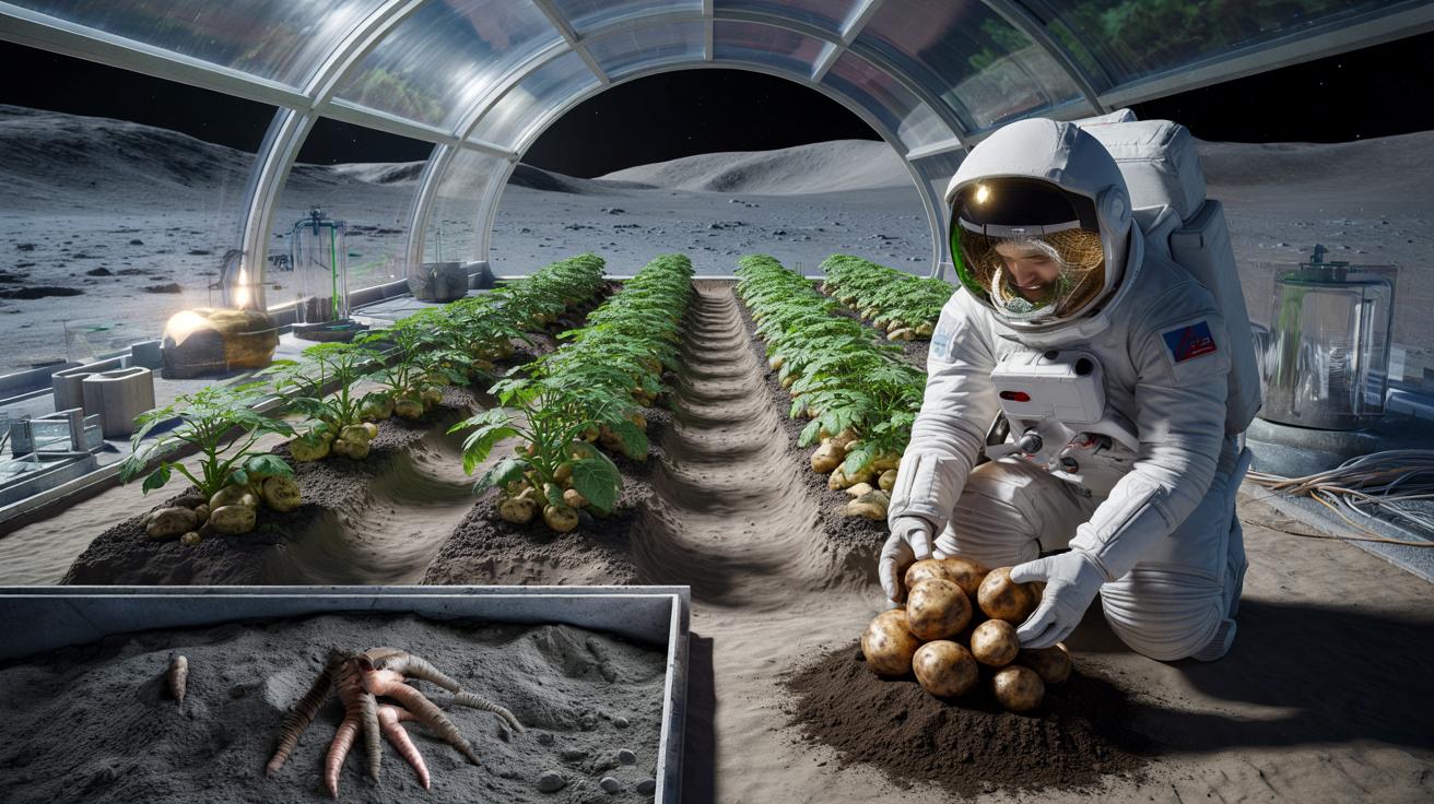 Czy ziemniaki wyżywią astronautów na Księżycu? Nauka ma już pierwsze dane