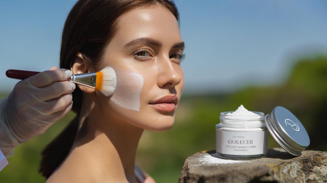 Dermatolodzy zachwyceni tą białą pudrową tarczą zamiast kremu z filtrem?