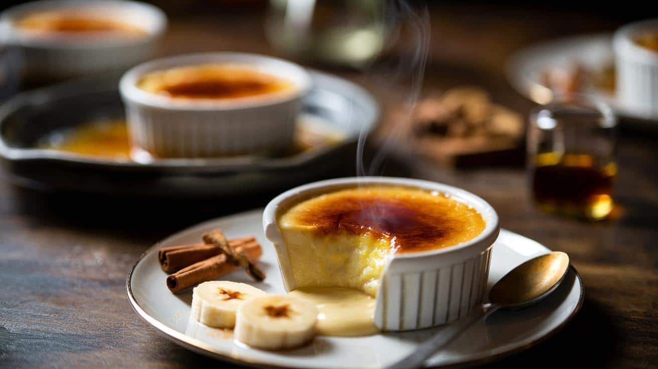 Deser jak z dobrej restauracji: pieczona crème brûlée z bananem krok po kroku