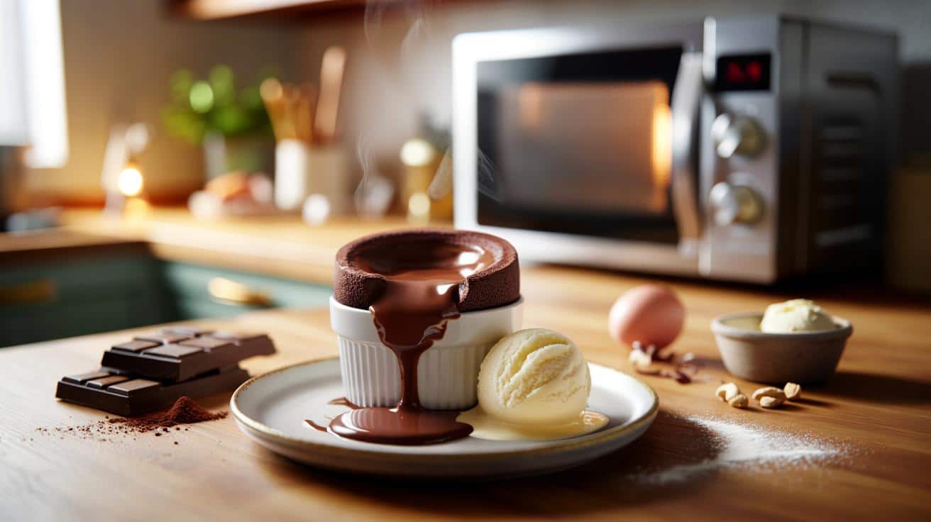 Deser „wow” w 8 minut: czekoladowy fondant z mikrofalówki