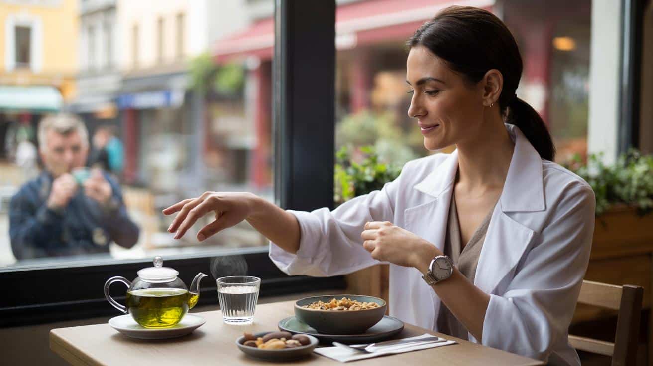 Dietetyk wyjaśnia dlaczego pije zieloną herbatę między posiłkami a nigdy podczas jedzenia
