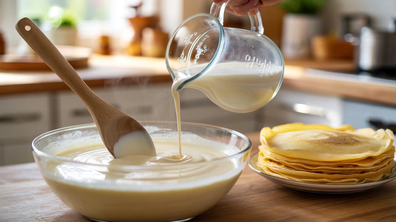Dlaczego ciepłe mleko robi cuda z ciastem na naleśniki