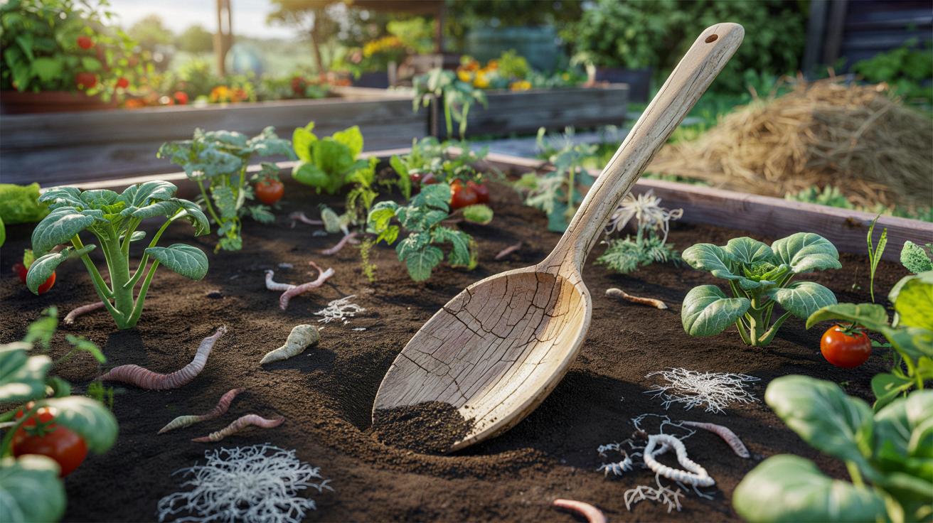 Dlaczego coraz więcej ogrodników zakopuje drewnianą łyżkę w warzywniku