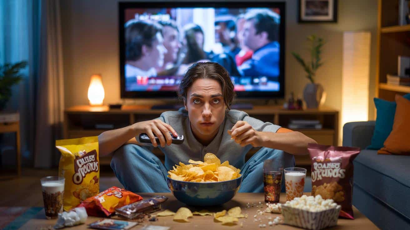 Dlaczego jedzenie przed telewizorem sprawia, że jesz znacznie więcej niż planujesz