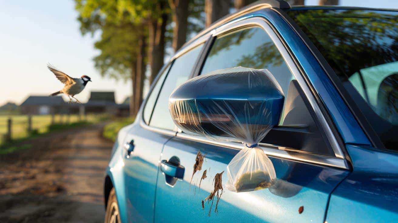 Dlaczego kierowcy zakładają foliowe woreczki na lusterka w aucie?