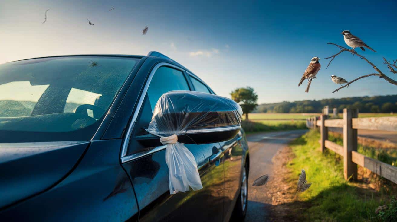 Dlaczego kierowcy zakładają foliowe worki na lusterka? Zaskakujący powód