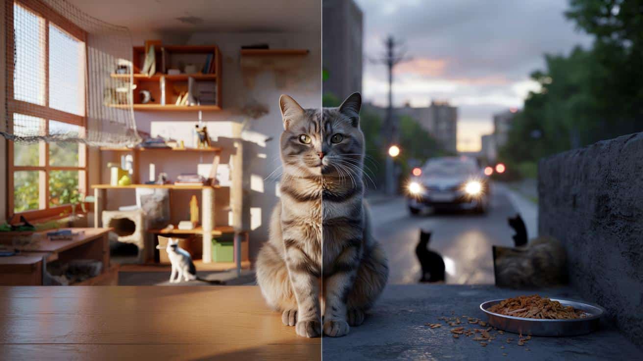 Dlaczego kot wypuszczany sam na dwór żyje krócej? Weterynarze ostrzegają