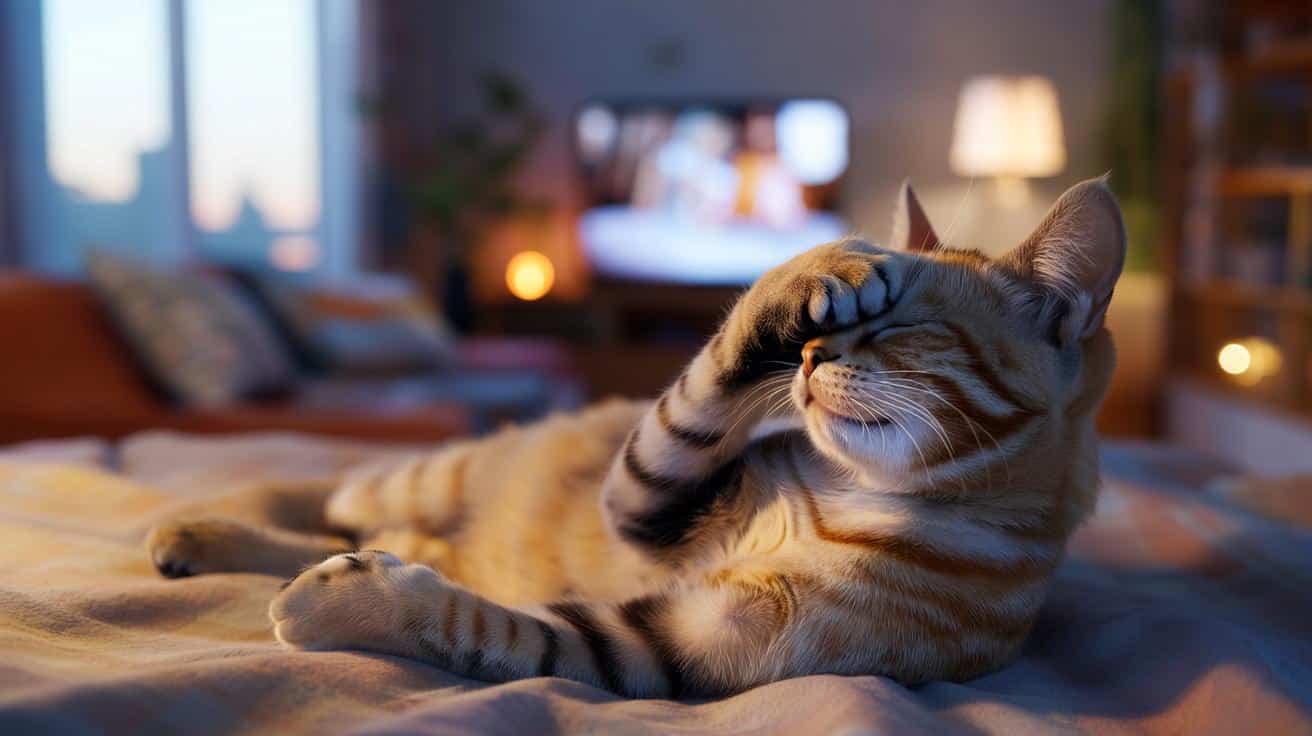 Dlaczego kot zasypia z łapkami na oczach? Prawdziwe znaczenie uroczej pozy