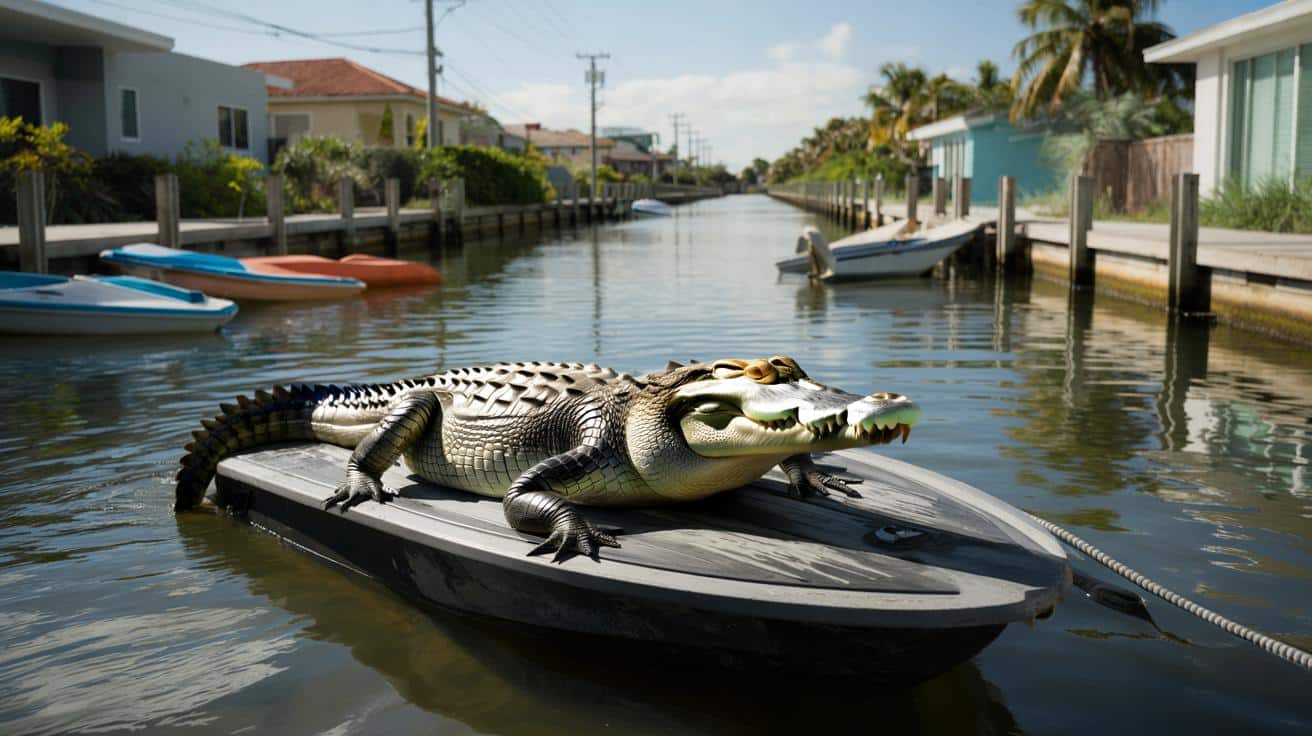 Dlaczego krokodyle wsiadają na skutery wodne na Florydzie? Naukowcy mają niepokojące wyjaśnienie