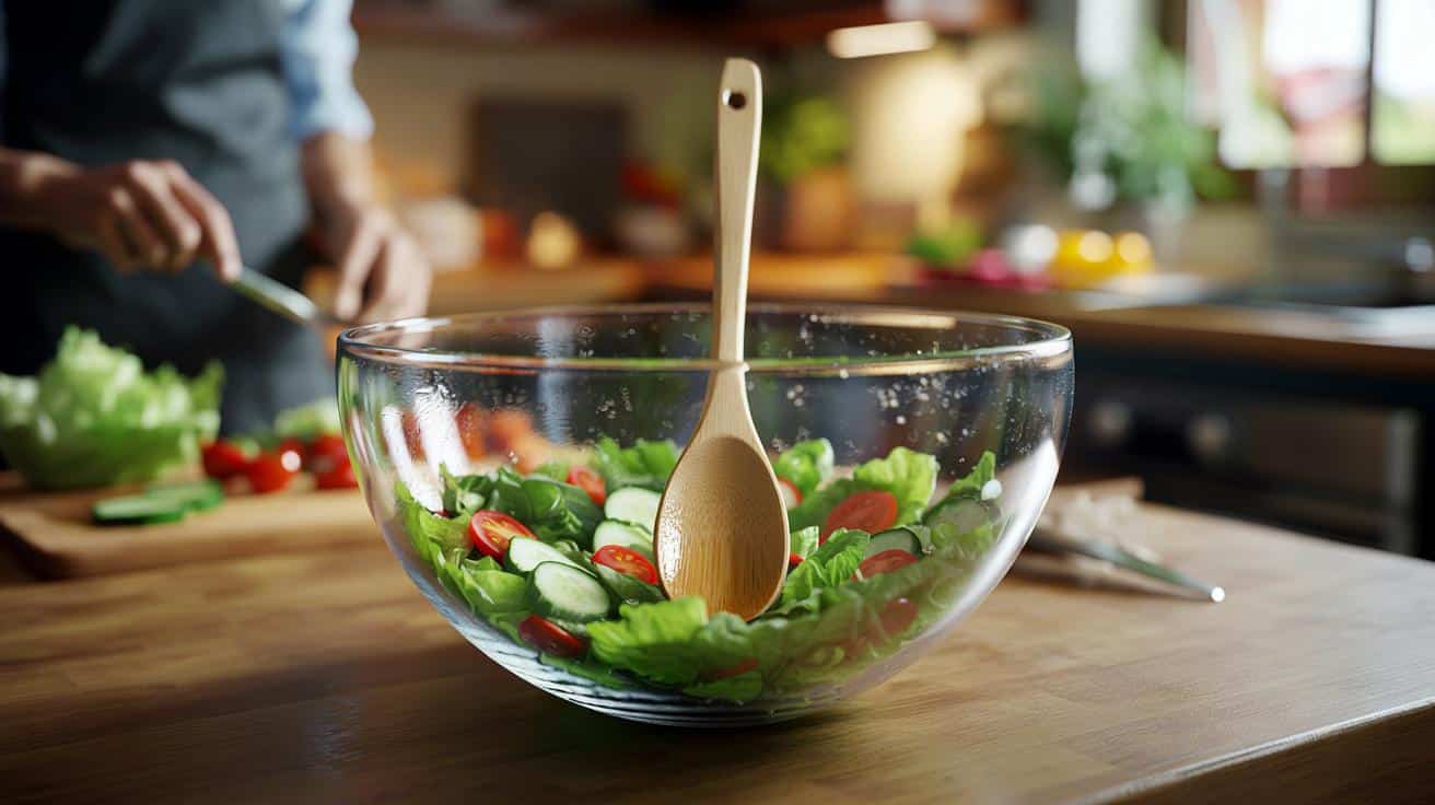 Dlaczego kucharze wkładają drewnianą łyżkę do miski z sałatą aby zachować jej świeżość