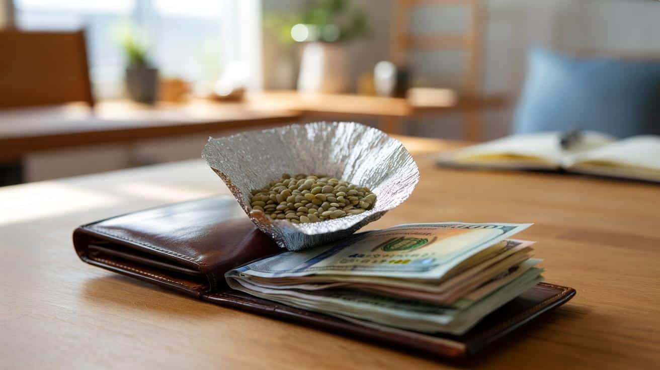 Dlaczego ludzie wkładają soczewicę w folii aluminiowej do portfela i czego się po tym spodziewają