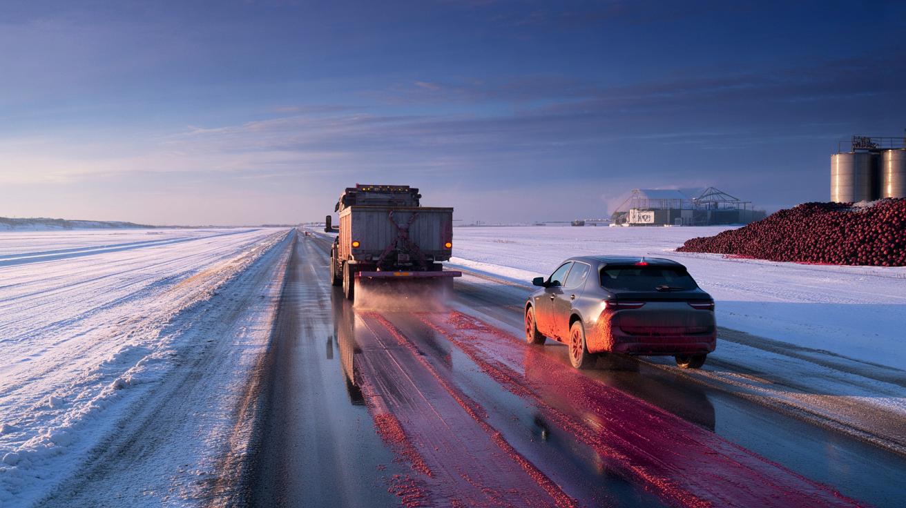 Dlaczego na drogach w USA i Kanadzie pojawia się sok z buraków?