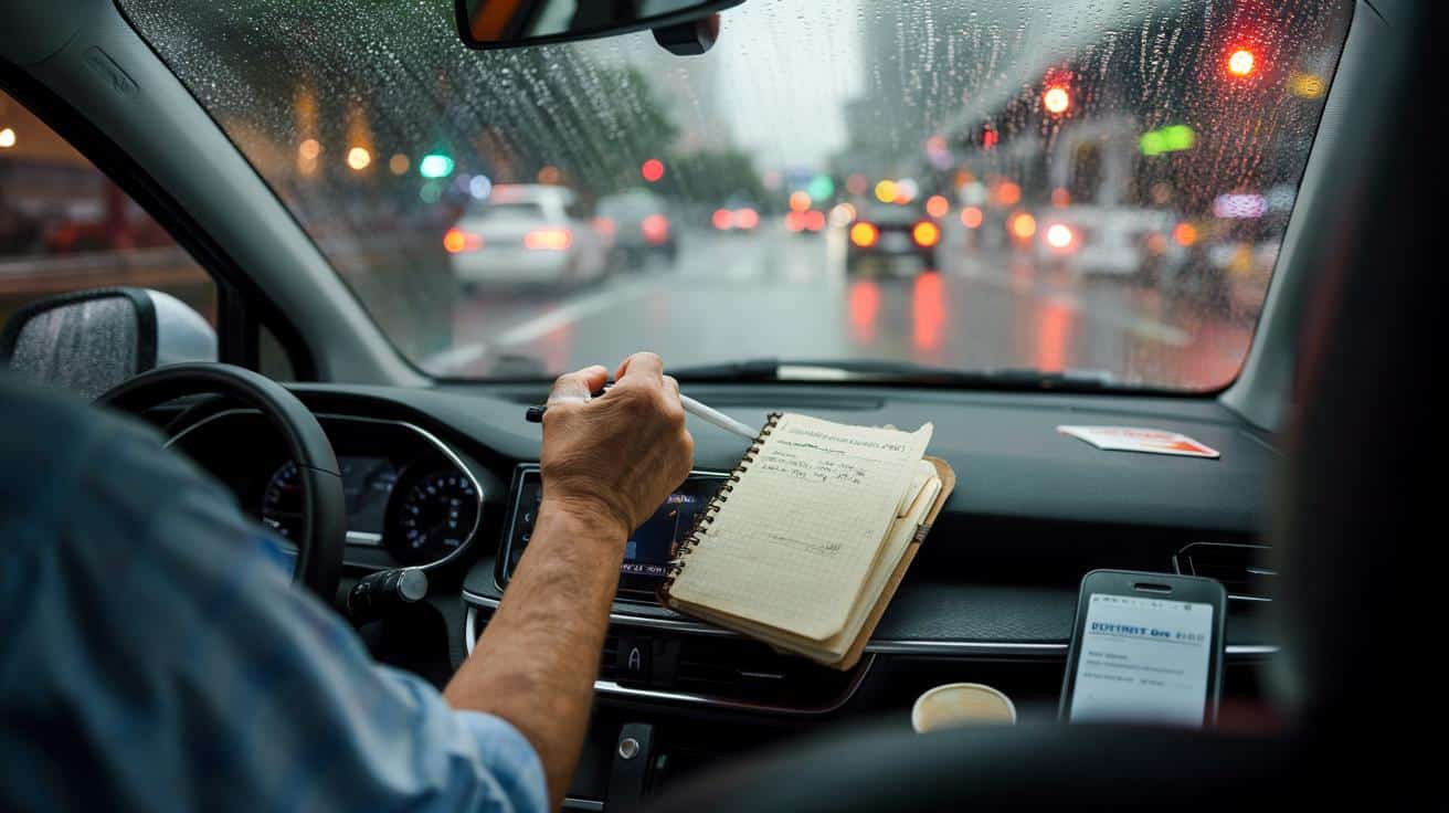 Dlaczego niektórzy trzymają w samochodzie mały notes