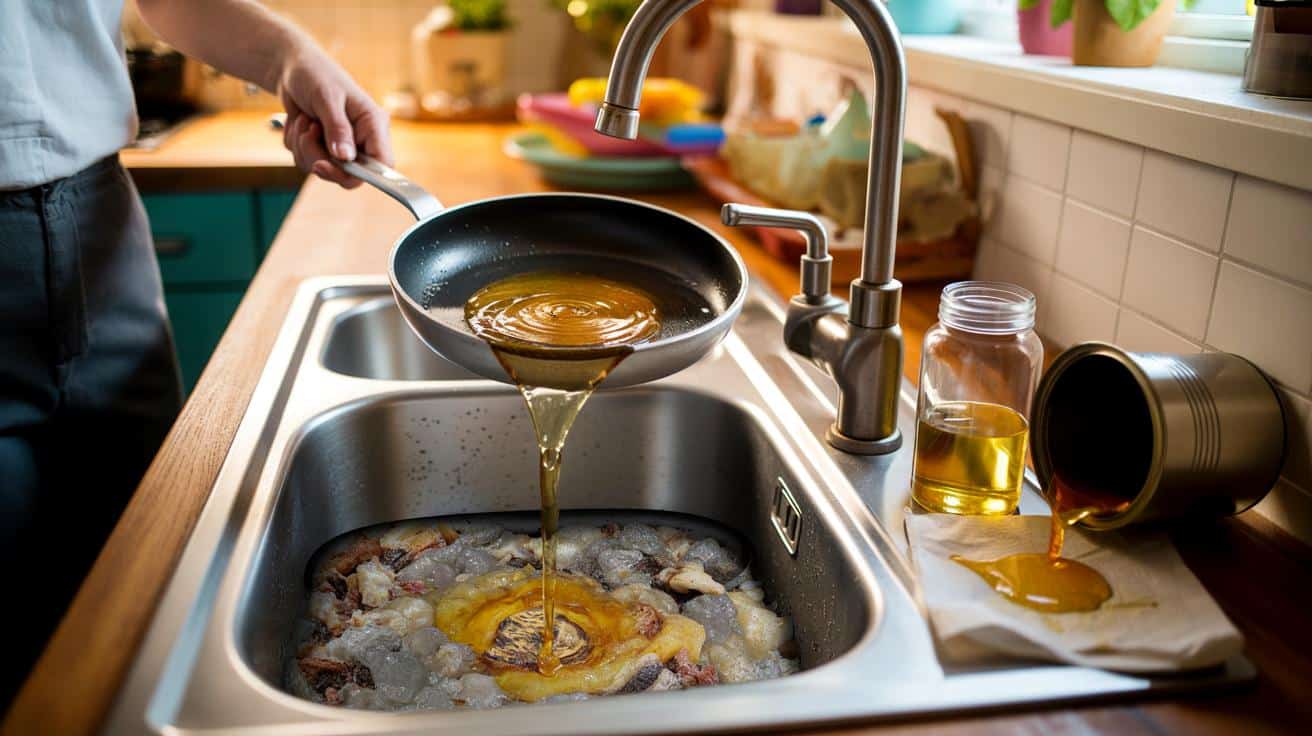 Dlaczego nigdy nie należy wlewać tłuszczu do zlewu (i co robić zamiast)
