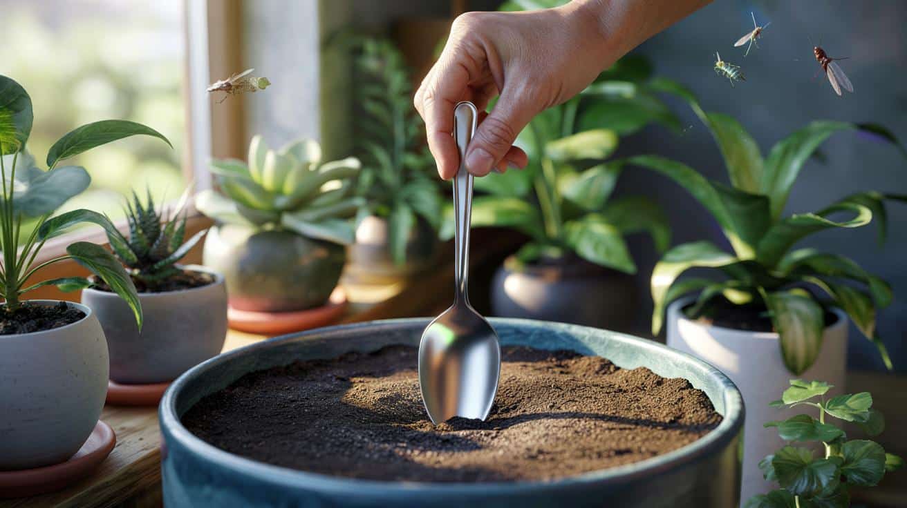 Dlaczego ogrodnicy wtykają metalową łyżeczkę w doniczkę z kwiatami?