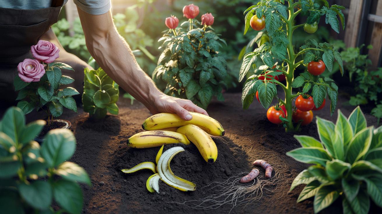 Dlaczego ogrodnicy zakopują banany w ziemi i co na tym zyskują rośliny