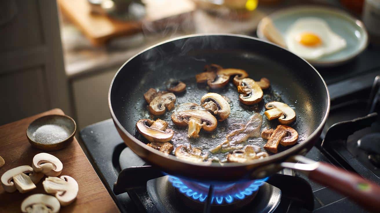 Dlaczego pieczarki najlepiej smażyć na bardzo gorącej patelni