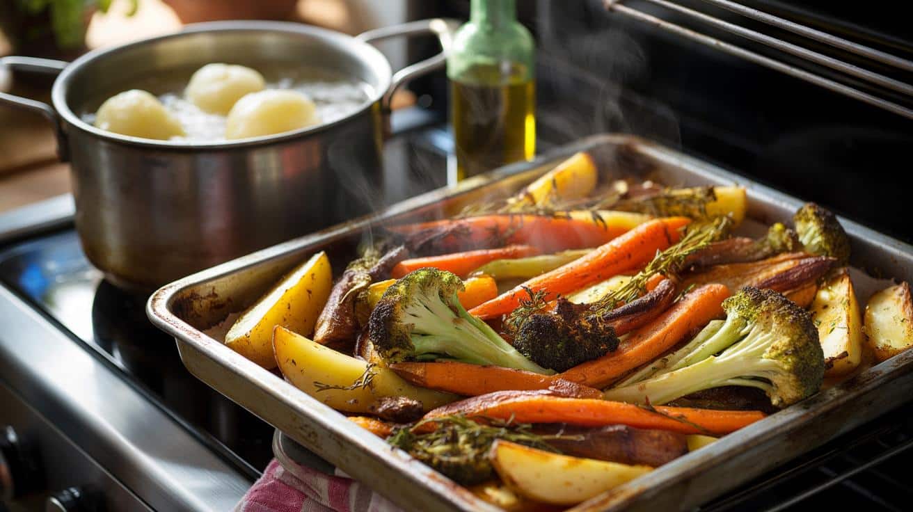 Dlaczego pieczone warzywa z oliwą smakują lepiej niż gotowane