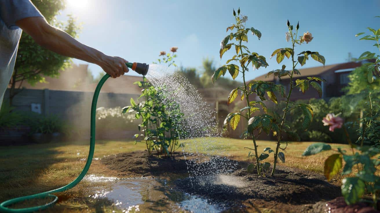 Dlaczego podlewanie ogrodu w czasie największego słońca jest złym pomysłem
