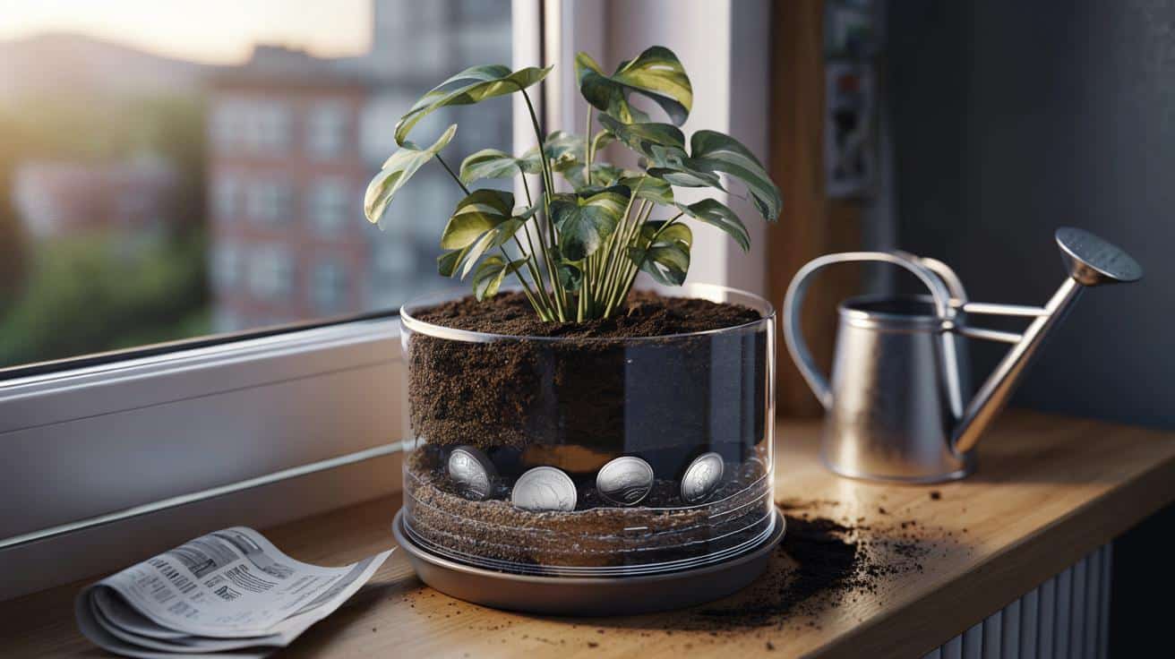 Dlaczego położenie monet w doniczce pomaga utrzymać wilgoć w ziemi