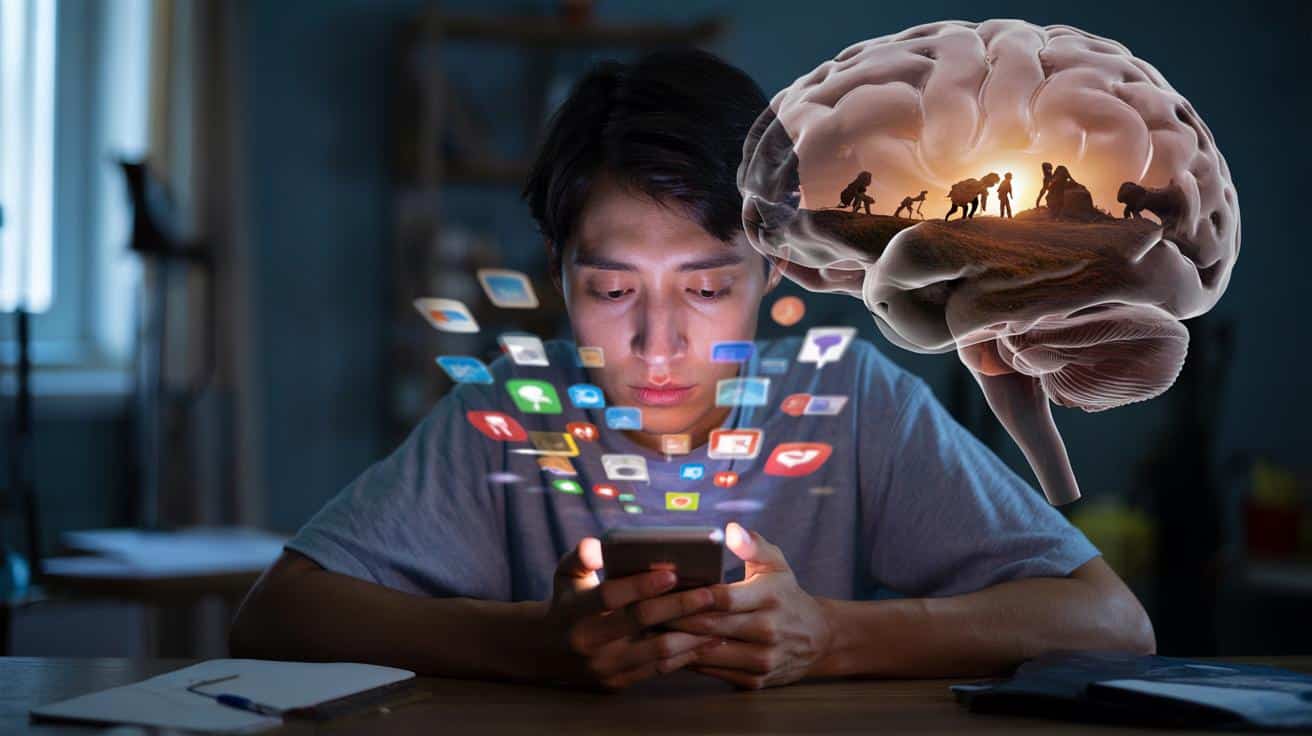 Dlaczego powiadomienia tak nas hipnotyzują? Naukowcy wskazują na mózg sprzed tysięcy lat