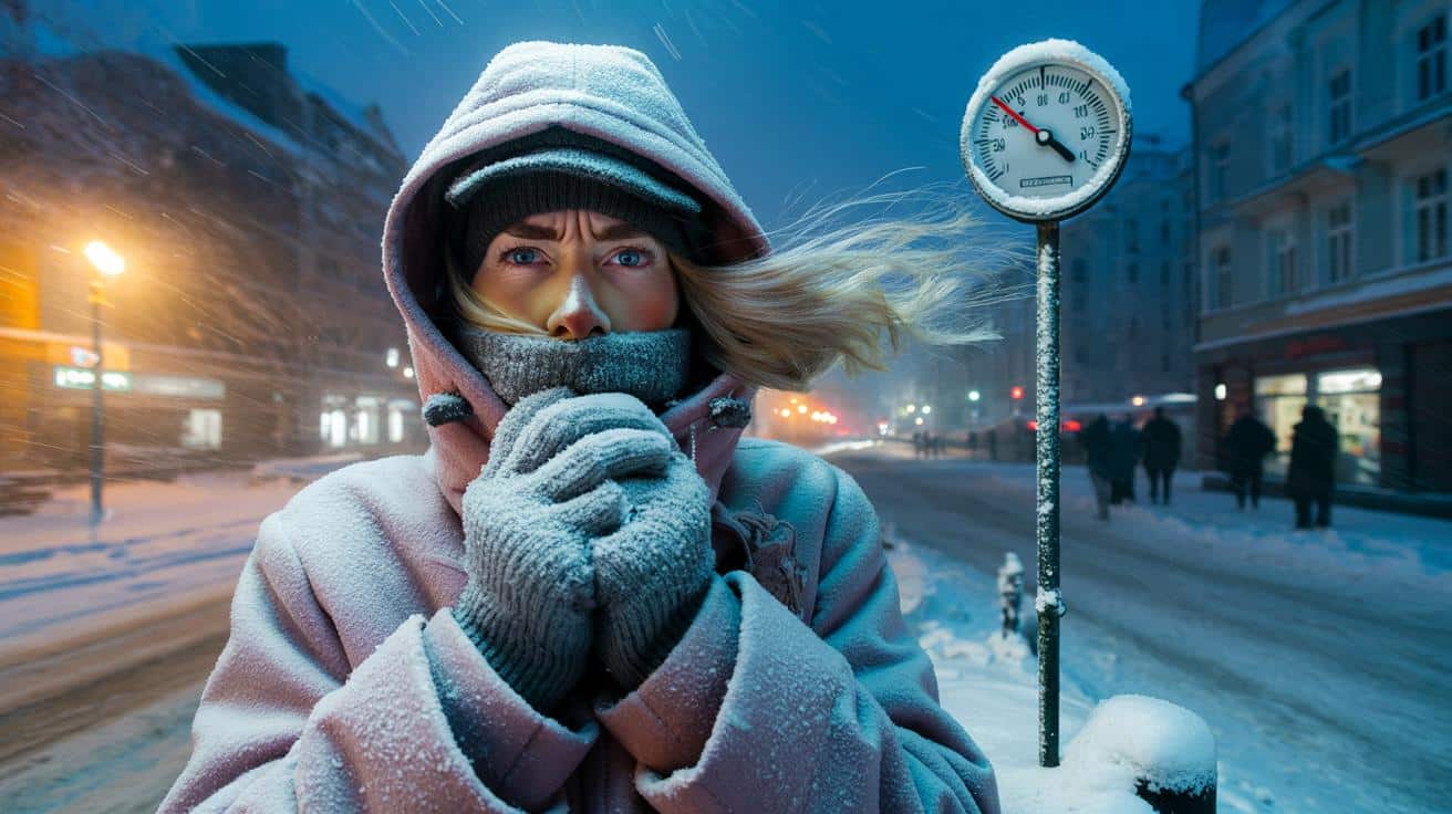 Dlaczego przy mrozie czujemy „bardziej zimno”? Tajemnica temperatury odczuwalnej