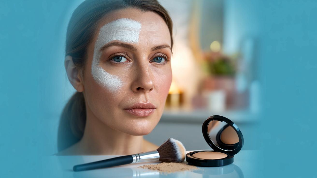 Dlaczego puder może postarzać skórę jeśli używasz go w złych miejscach